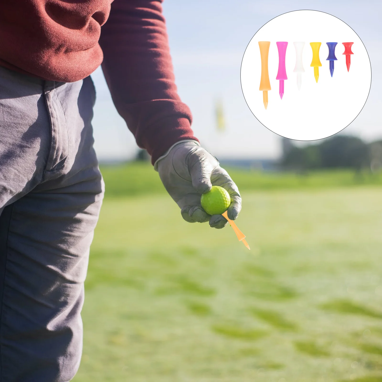 

180Pcs Professional Golfs Tees Stronger Plastic Easy Use Indoor Outdoor Practice Accessories Golfs Tees Golfing Supplies