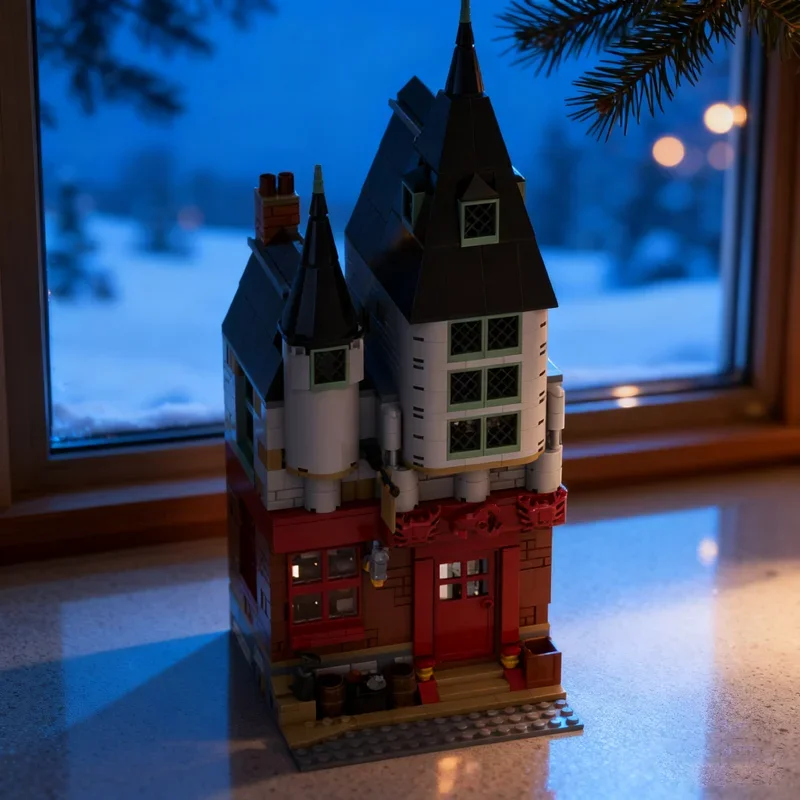 

830 деталей MOC: Модель «Волшебная зоопарковая зона» на Диагональной аллее, конструктор, развивающая игрушка для самостоятельной сборки, идея для подарка детям на Рождество и День рождения