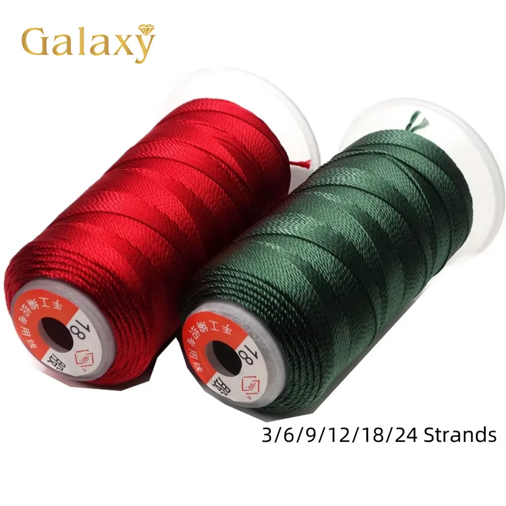 

Jewelry Thread DIY Rope Woven Rope 3/6/9/12/18/24 Strand DIY Bracelet Necklace Handmade Gift Line Woven Yarn Strong Craft Thread