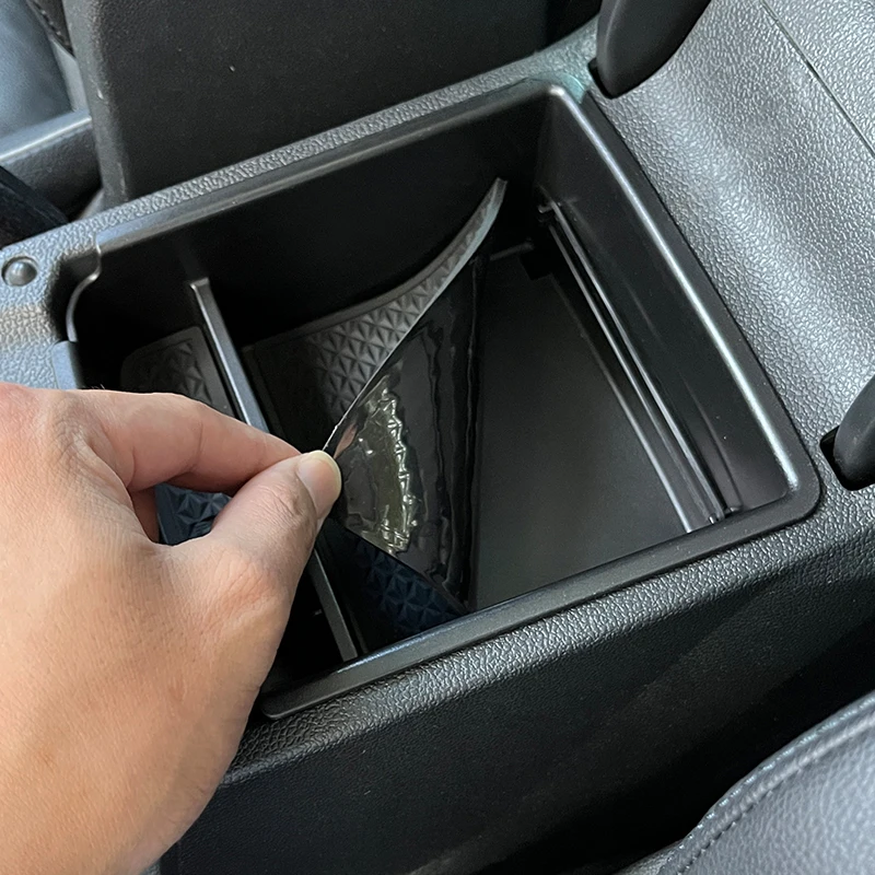 For Volkswagen Tiguan VW mk2 2016 2017 2018 2019 2020- 2022 2023 Accessories Armrest Box Center Storage Box Organize and store view 2