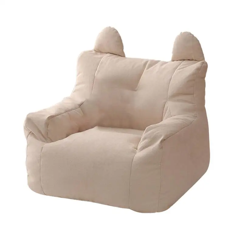 

Cartoon lazy sofa cover chair unfilled linen outdoor leisure seat bean bag comfortable fabric cushion sofa tatami living room