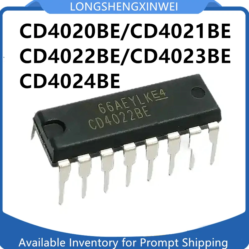 1 buah CD4020BE CD4021 4022 4023 4024BE biner Counter/logic Chip