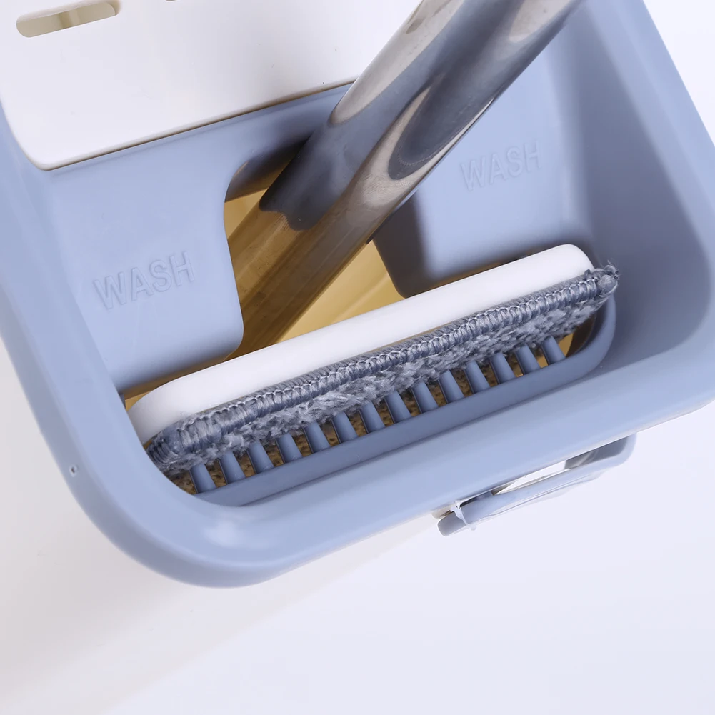 

Squeeze Cleaning Bathroom Mop Multipurpose Microfiber Squeeze Mops Cloth Water Absorption with Bucket Household Cleaning Tool