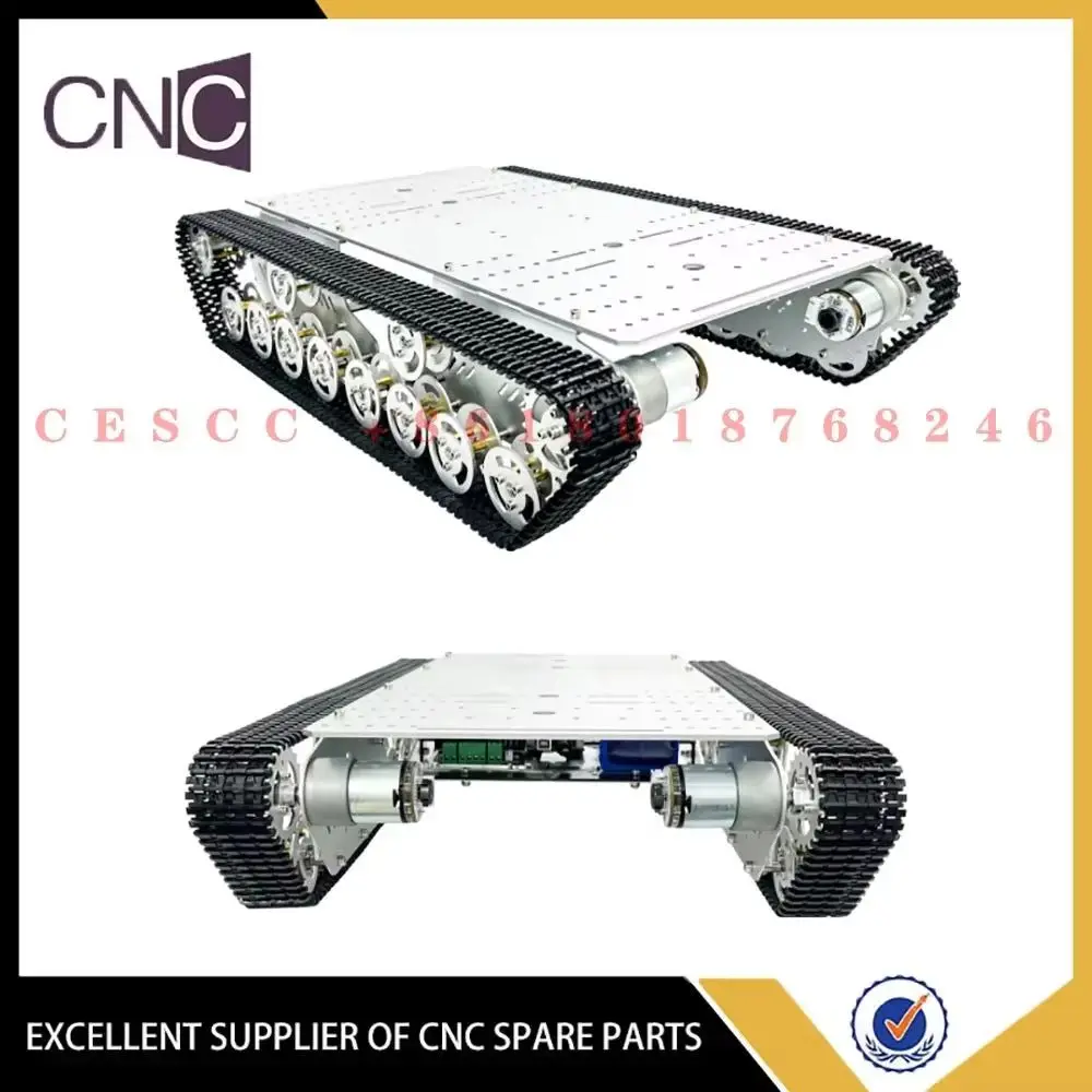 Four-wheel drive chassis T800S plastic track intelligent car Large load obstacle robot Mailun development platform