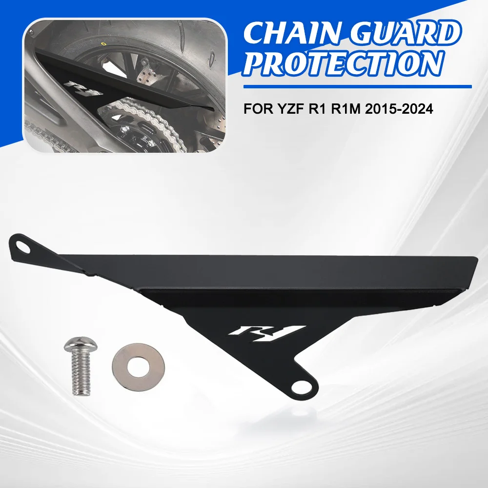 

For Yamaha YZF R1 R1M 2015-2021-2022-2023-2024 Motorcycle Chain Guard Protection Chain Sprocket Cover Protector R 1 R1 M
