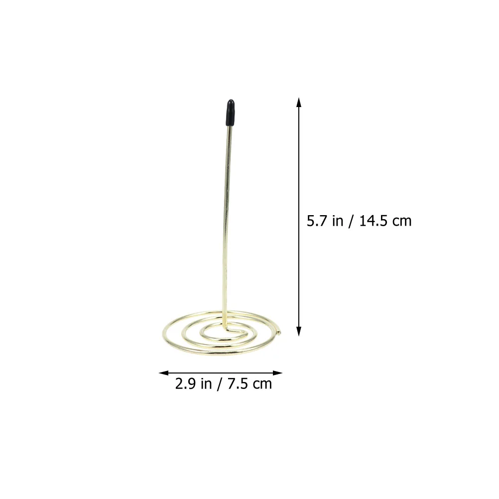 5 Pcs Note Folder Receipt Spike Bill Fork Stainless Steel Check Holder Convenient Bills