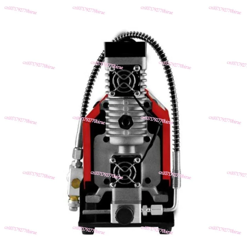 High Pressure Electric Air Compressor Red Portable    Oil-Free   12V 250W 2700 R/min