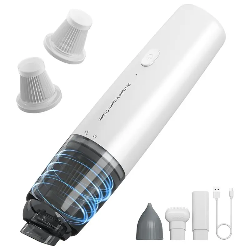 

Портативный беспроводной автомобильный пылесос A18Z с HEPA-фильтром, перезаряжаемый, для автомобиля и дома, черный