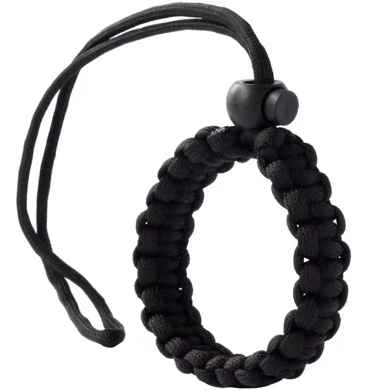 حبل حزام المعصم Paracord المضفر لحزام الكاميرا DSLR