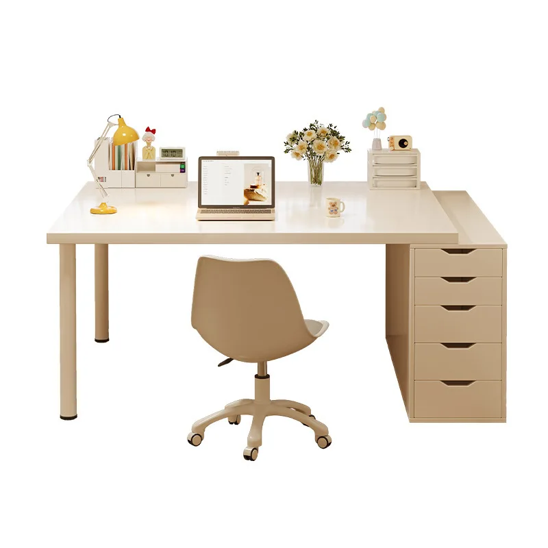 #Desk Home Bedroom Dresser Storage Cabinet Integrated Table Workbench Simple Computer Desk with Drawer
