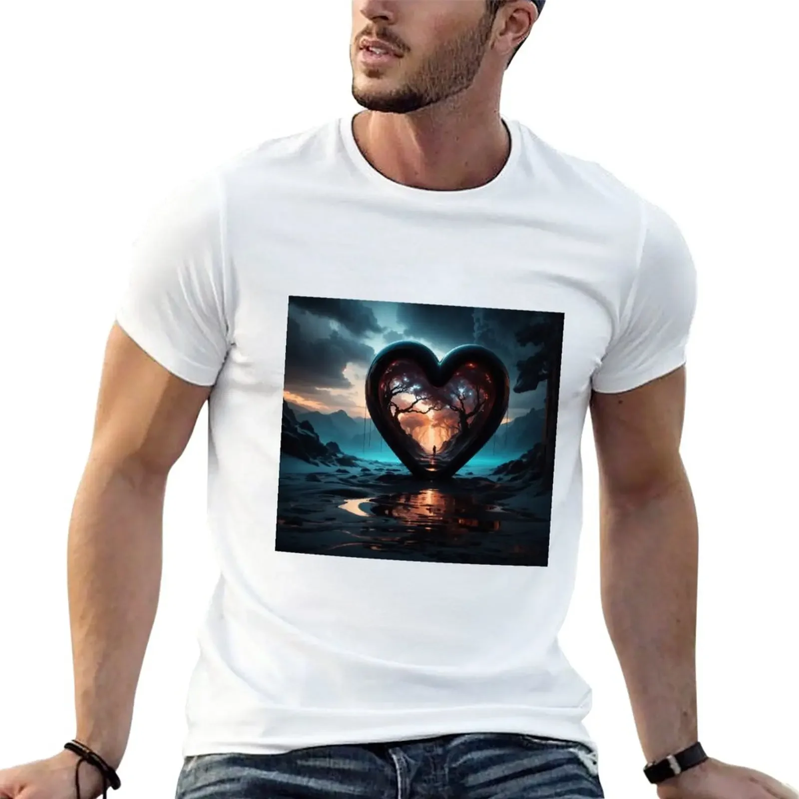 

New Heartbeat of Dimensions T-Shirt anime clothes cute tops t shirt man t-shirts man T-shirts for men cotton