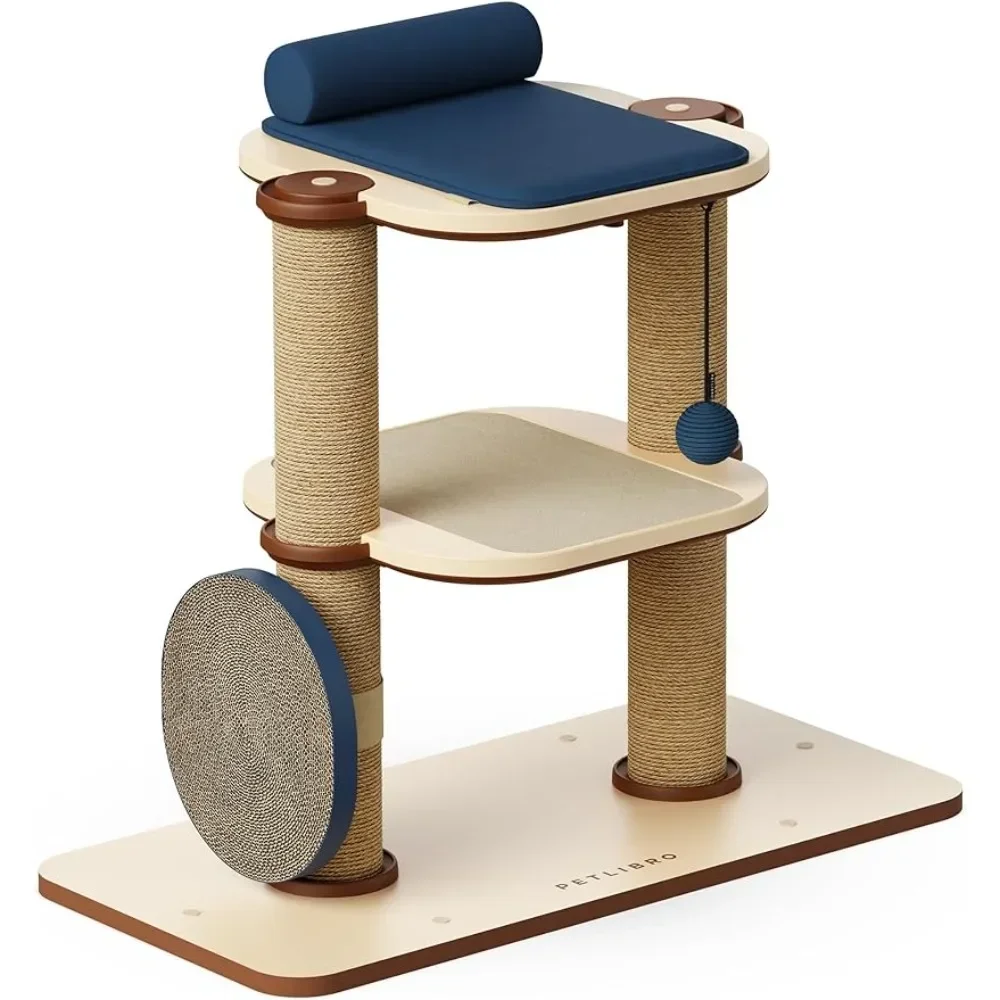 

Toy Scratching for Cats Free Shipping Cat Tree Tower for Indoor Cats Felt Pads Modular Design With Cat Bed Houses & Habitats Pet