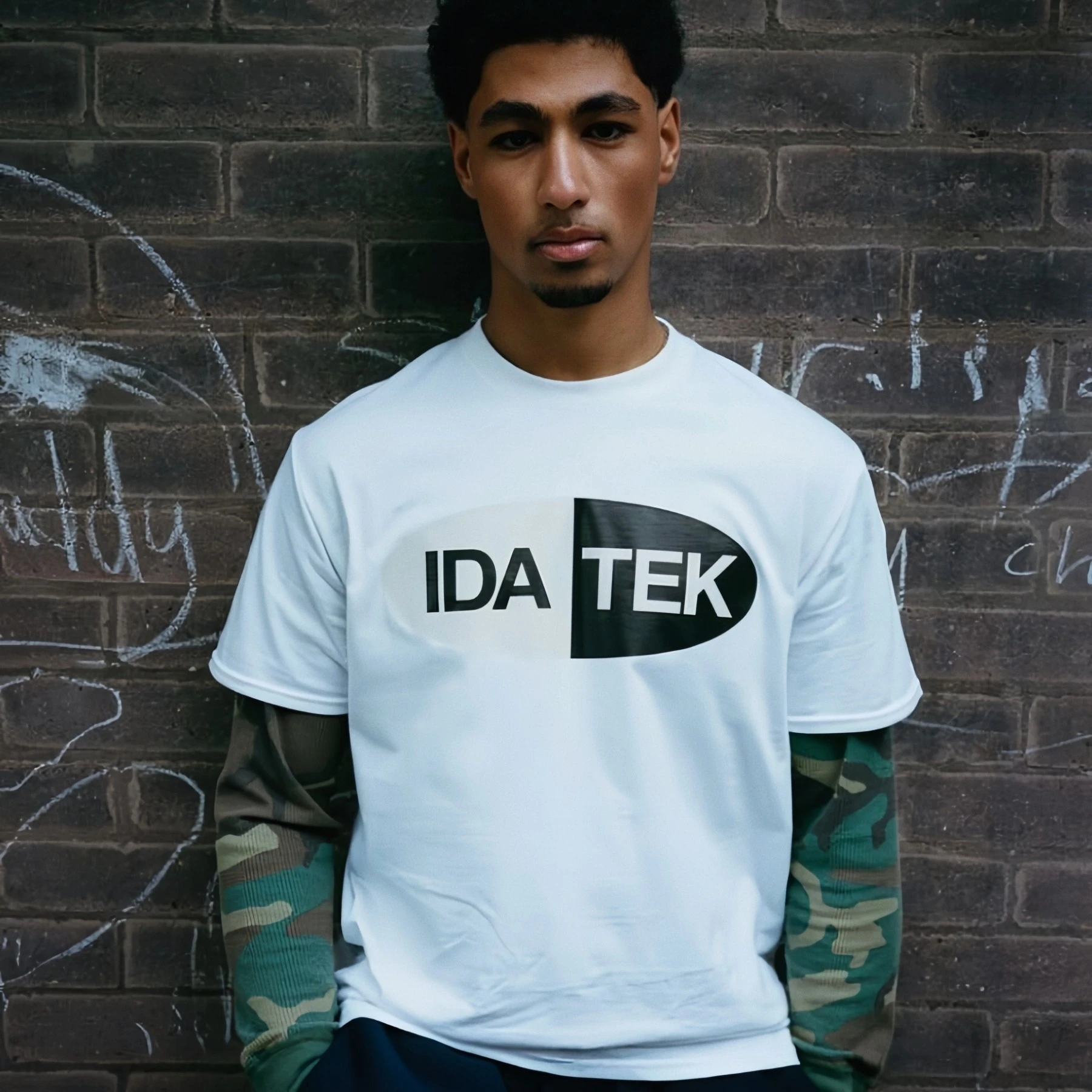New IDA American-style SPLY Street Short-sleeved Letter-printed West Coast DRILL-style Hip-hop Trend T-shirt