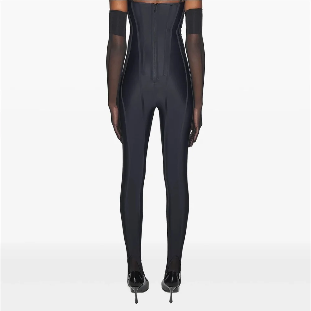 2025 المرأة الرياضية طماق محبوك هيكل السمكة الشاهقة المرأة منخفضة أعلى السراويل Y2K الملابس موضة جديدة عالية الجودة السراويل الصدرية #5