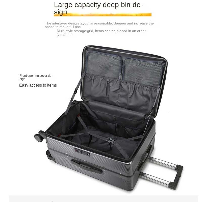 1:9 حقيبة مستودع عميق 20 بوصة حقيبة حمل 30 بوصة سعة كبيرة حقيبة سفر 28 بوصة حقيبة تروللي بعجلات مع حامل الكأس