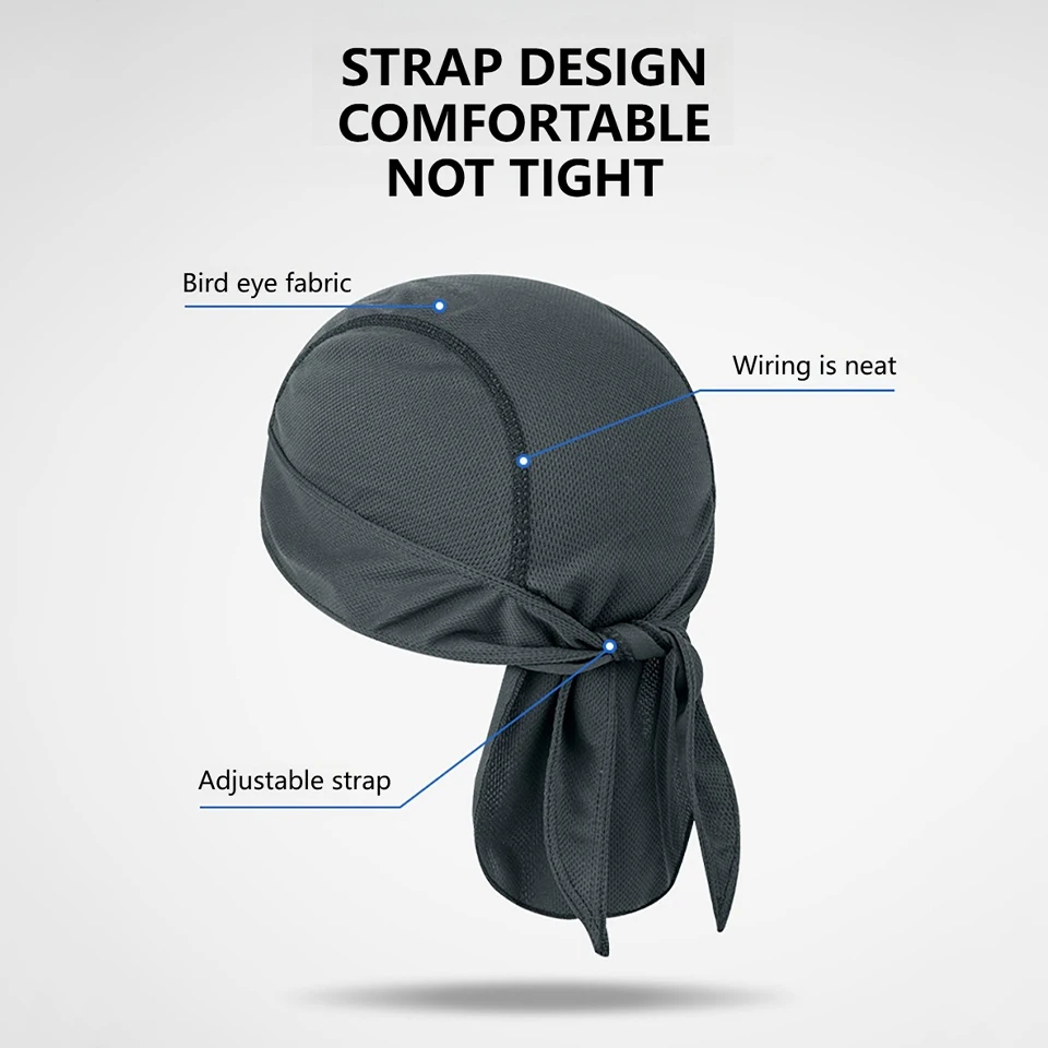 KoKossi Summer Breathable Mesh Hat Quick-dry Headscarf Sun Protection Sweat-wicking Sports Outdoor Riding Cycling Headband image 5