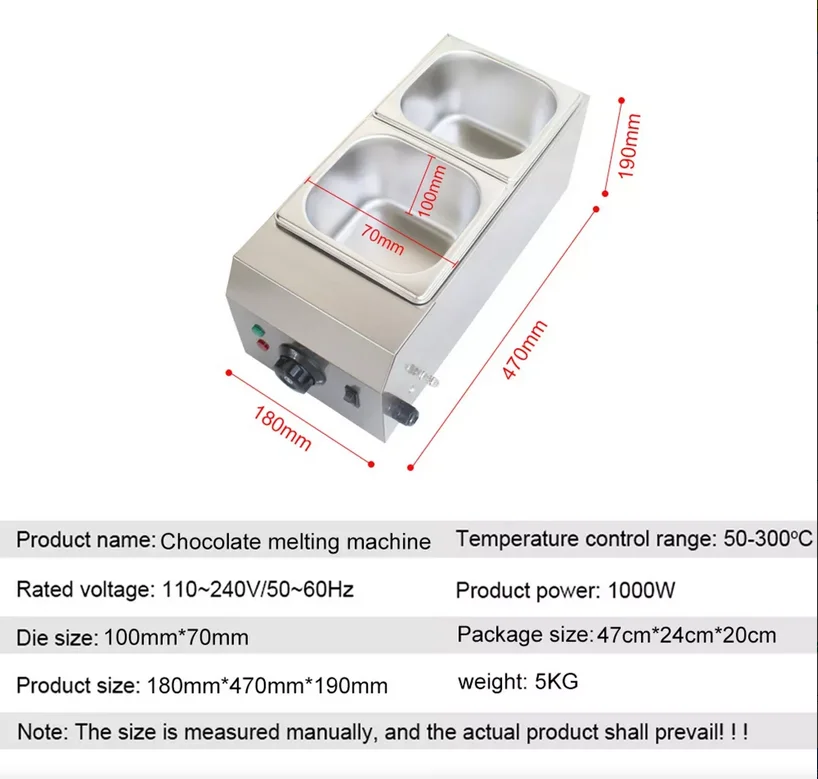 Pote de derretimento de chocolate 2 tanques comercial máquina de têmpera de chocolate pote de têmpera de chocolate 1000w pote de derretimento de chocolate elétrico