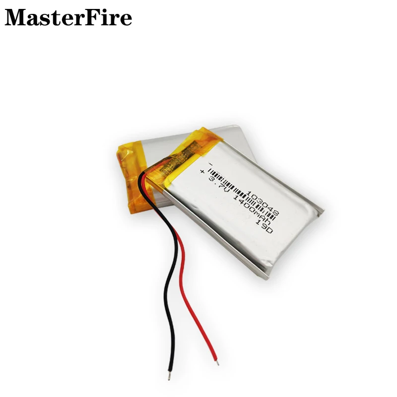 Перезаряжаемый литий-полимерный аккумулятор 3,7, 10x1400 в, 103048 мАч для подогрева рук, диктофон, массажер, увлажнитель, батареи робота