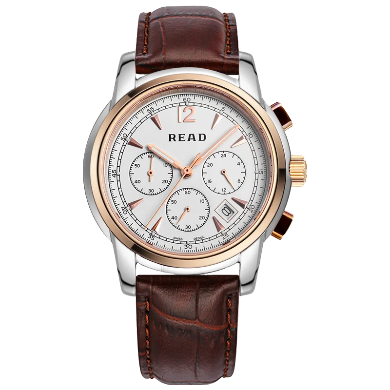 READ Men's Quartz Watch | Sapphire Crystal Glass | Chronograph Calendar Display | 30M Daily Water Resistant
