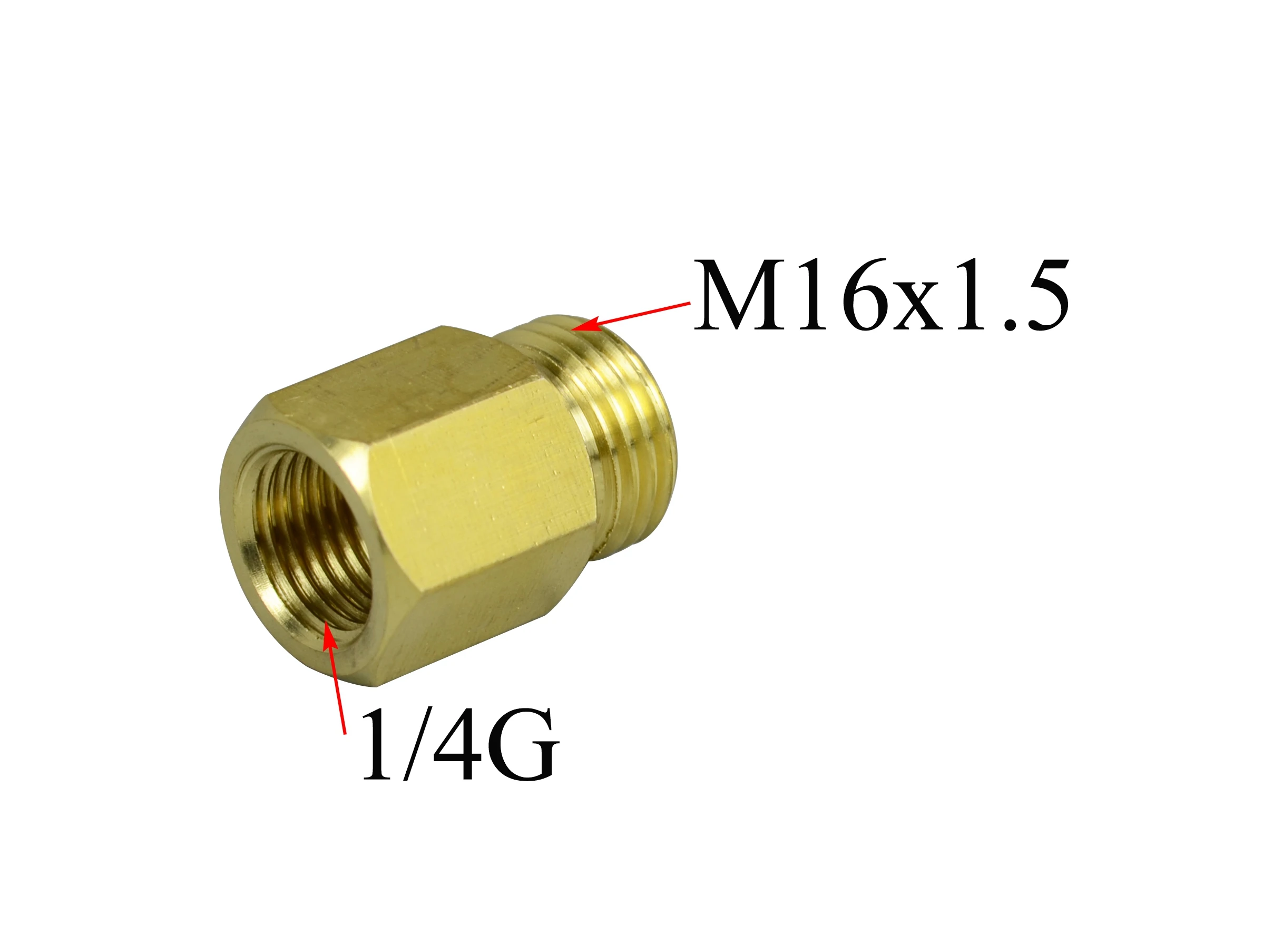 RIVERWELD TIG 용접 토치 피팅 커넥터 어댑터 1/4G 변경 M16x1.5