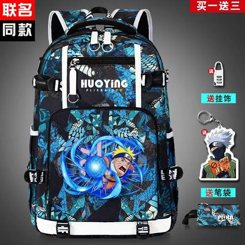 Male Primary School Students Bag Large Capacity Juniorl Backpack Teenagers Anti-splash Reflective Strip Lighten Load Schoolbag