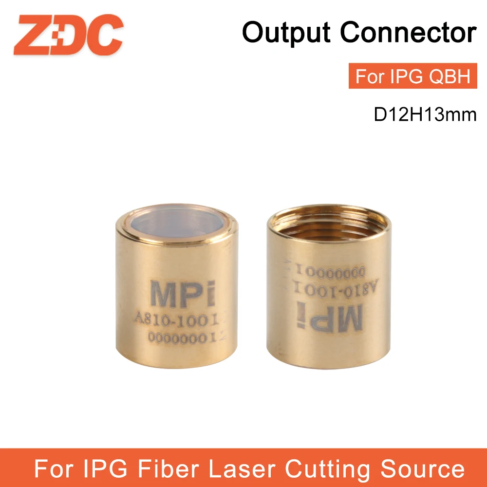 Output Protective Connector Lens High Quality Laser Source Protection Cap D12H13 3KW For IPG Fiber Laser Source Cutting Machines