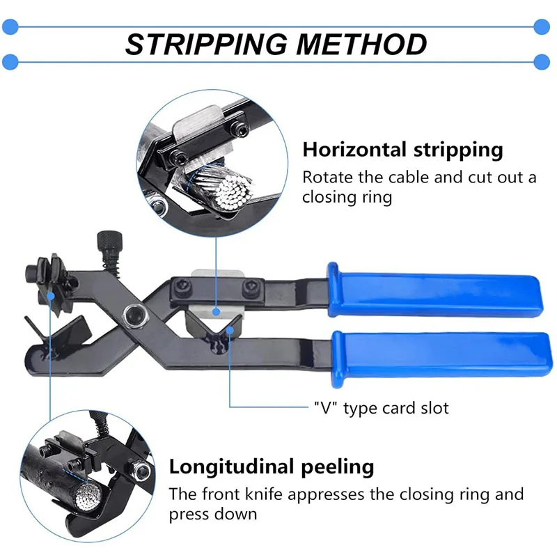 Skinning Knife High Voltage Cable Stripper electrician Manual Cable Stripper Semiconductor Stripping Plier Wire Stripping Tool