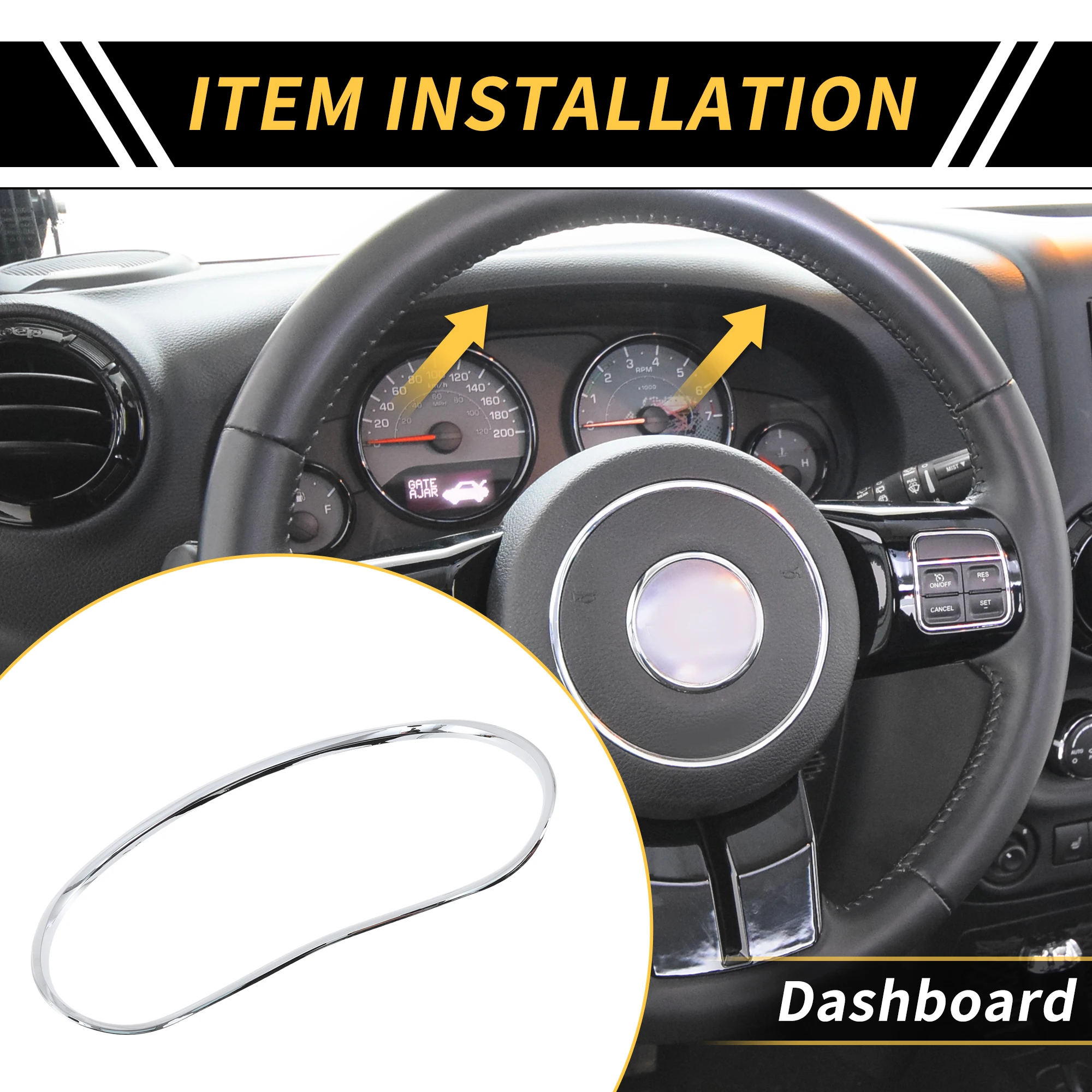 

UXCELL приборная панель счетчика рамка накладка для Jeep Wrangler JK JKU яркий цвет