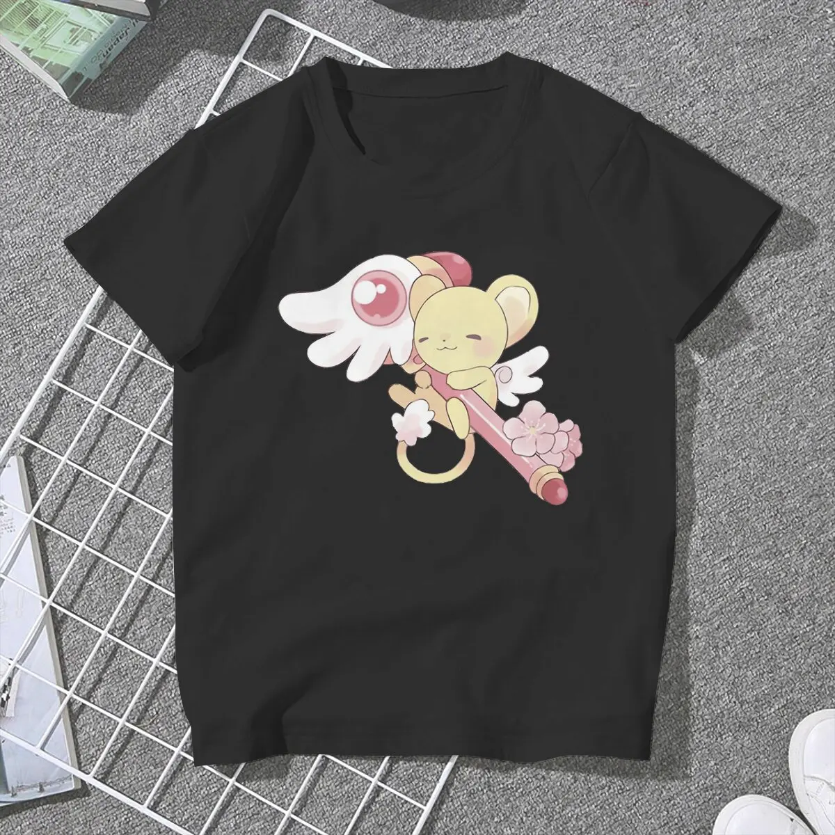 Kero and DreamStaff Women Tshirts Cardcaptor Sakura Syaoran Li CCS Anime Grunge Vintage Female Clothing Large Graphic Tops