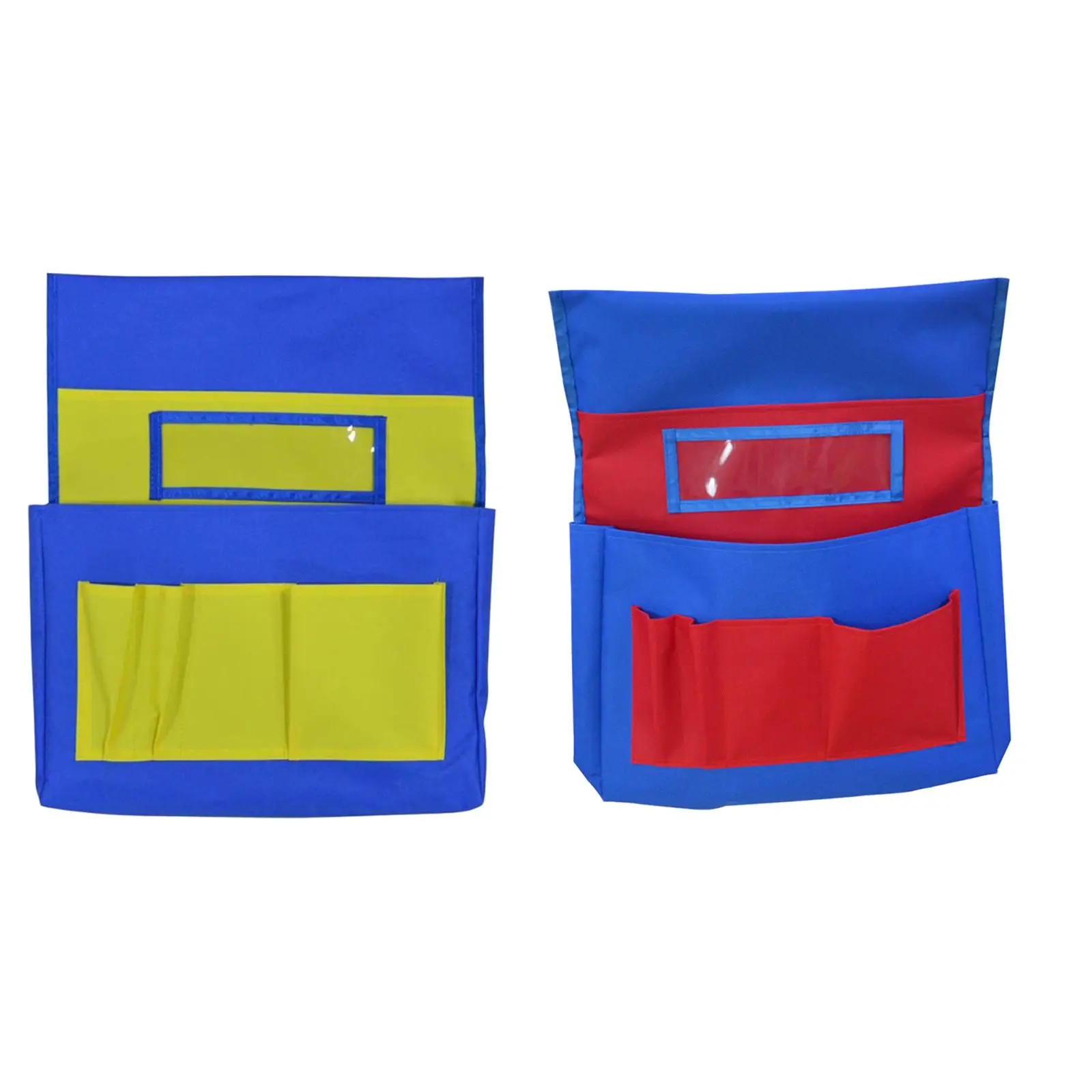 Multifunction Seat Sack Organizer for School Desk Chairs with Large Book Pockets and Small Pencil Pouches for Students