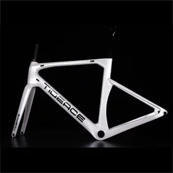 Carbon Road Frame Cycling Aero V Brake Max 28C Tire T800 Carbon Road Frameset