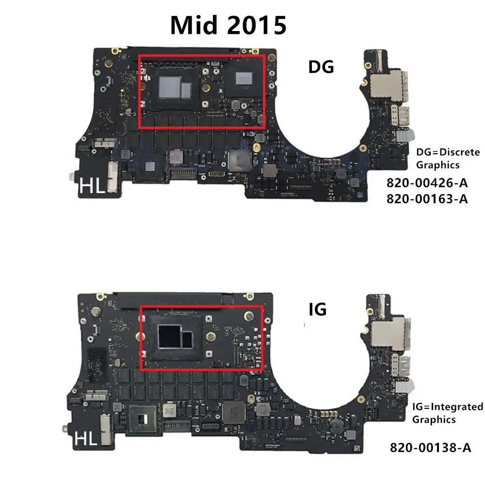 بيع A1398 اللوحة الأم للكمبيوتر المحمول لماك بوك برو الشبكية 15 "اختبار كامل المنطق مجلس 2012 2013 2014 2015 سنة 820-3332-A 820-3662-A