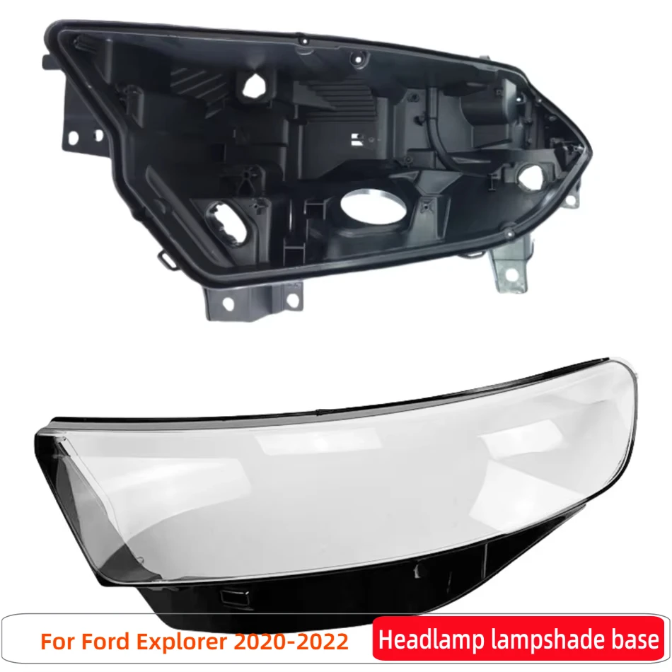 

For Ford Explorer 2020 2021 2022 Car Accesorries Base Head Lamp Shell Front Lamp Holder Headlight Lights Glass