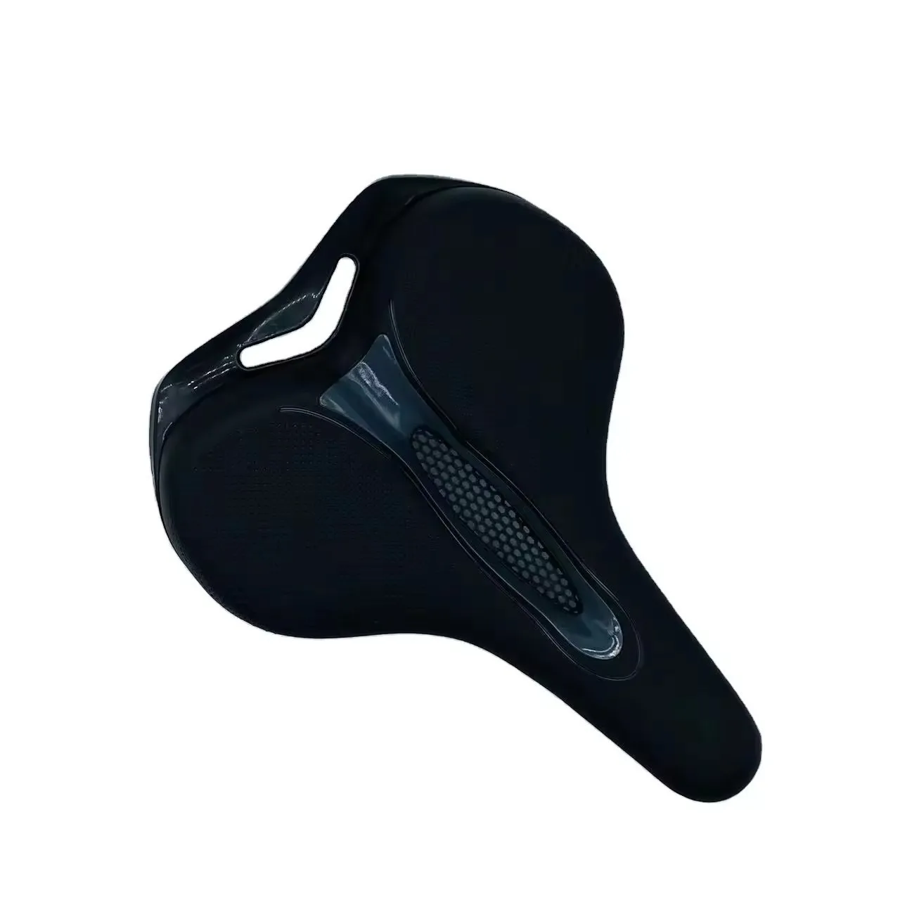 MTB Bike Saddle Breathable Big Butt Cushion Leather Surface Seat Mountain Bicycle Shock Absorbing Hollow Cushion