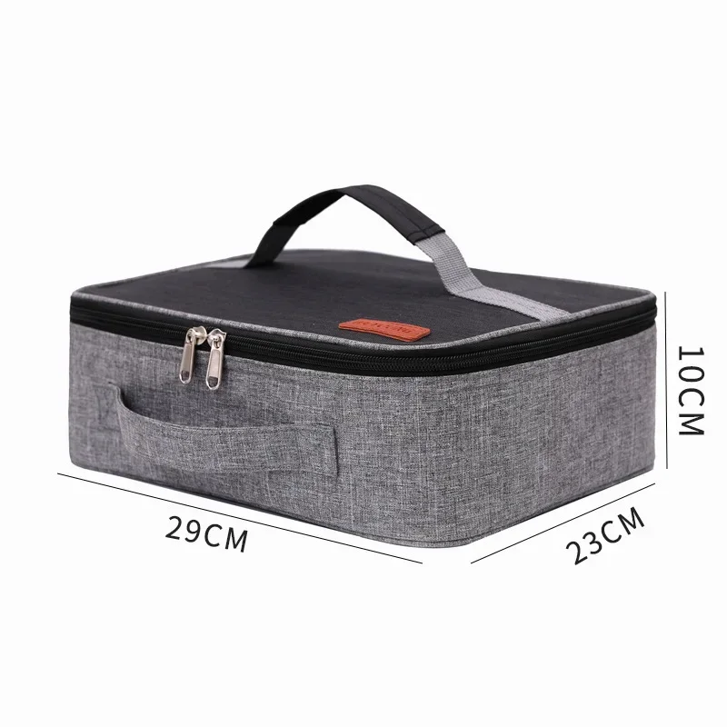 Square Portable Insulated Thermal Lunch Bag for Women Children Picnic Food Bento Cooler Bags Container Pouch 2023