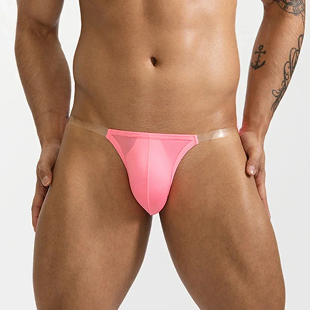 

2XL Mens Underwear Breathable Transparent Underpants Pouch Briefs Breathable Briefs New Condition Solid Pattern Thin Fabric