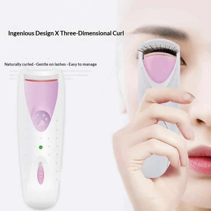 Elektrisch beheizter Wimpernformer für Frauen, langanhaltendes automatisches Wimpernwellen-Tool, neues Make-up-Zubehör, beheizter Wimpernclip – Detail 1