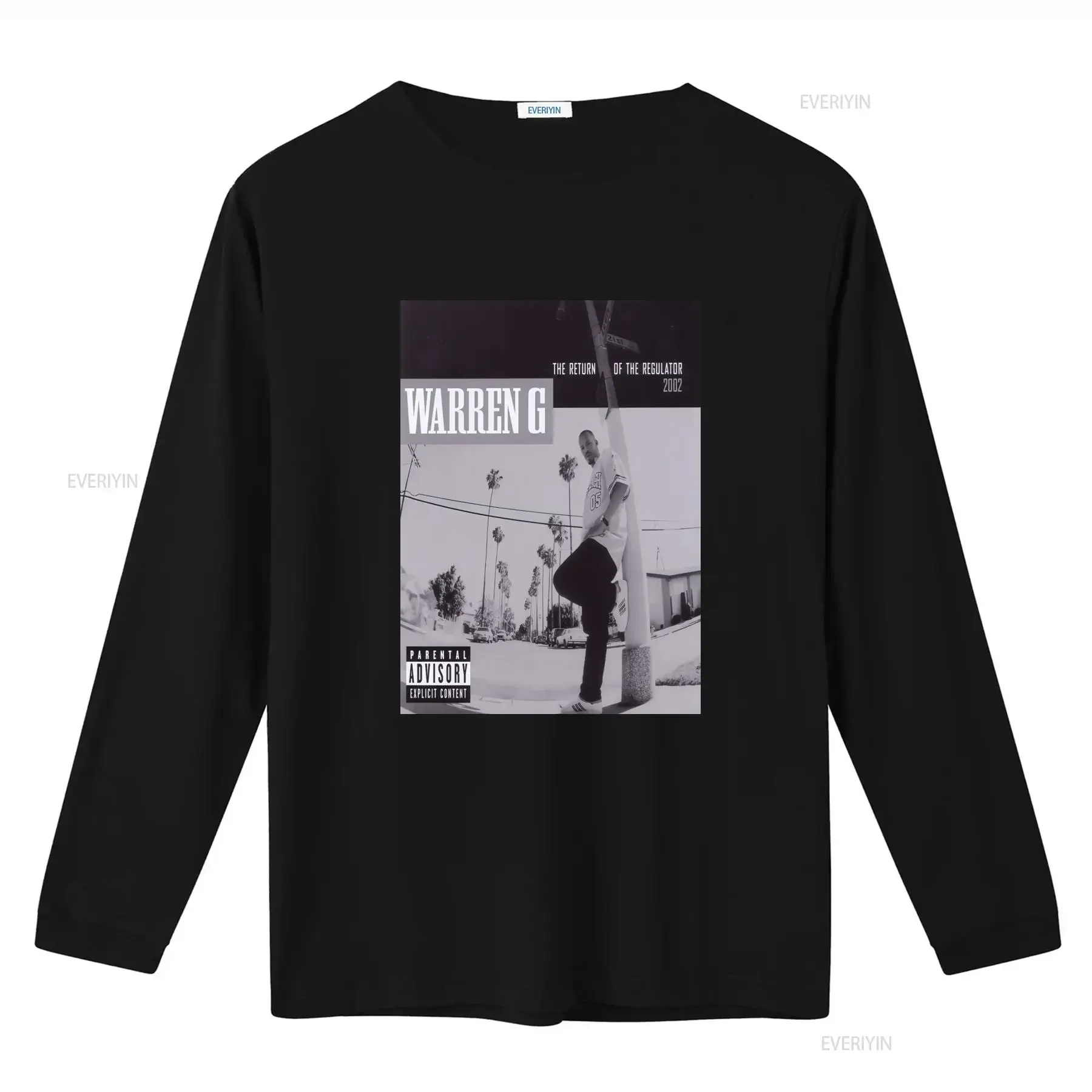 Warren G Return Of The Regulator Design T Shirt Sizes S 5XL Made In USA vintage Washed Unisex fashion graphic designer clothes