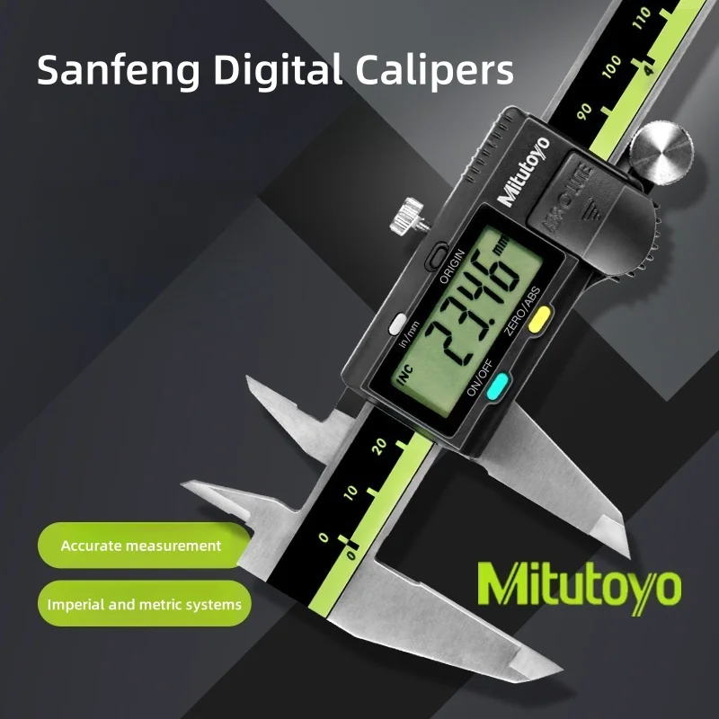 

Mitutoyo High-Precision Stainless Steel Vernier Caliper Wear-Resistant 0-150/300mm Measurement Range 0.01mm Measuring Tool