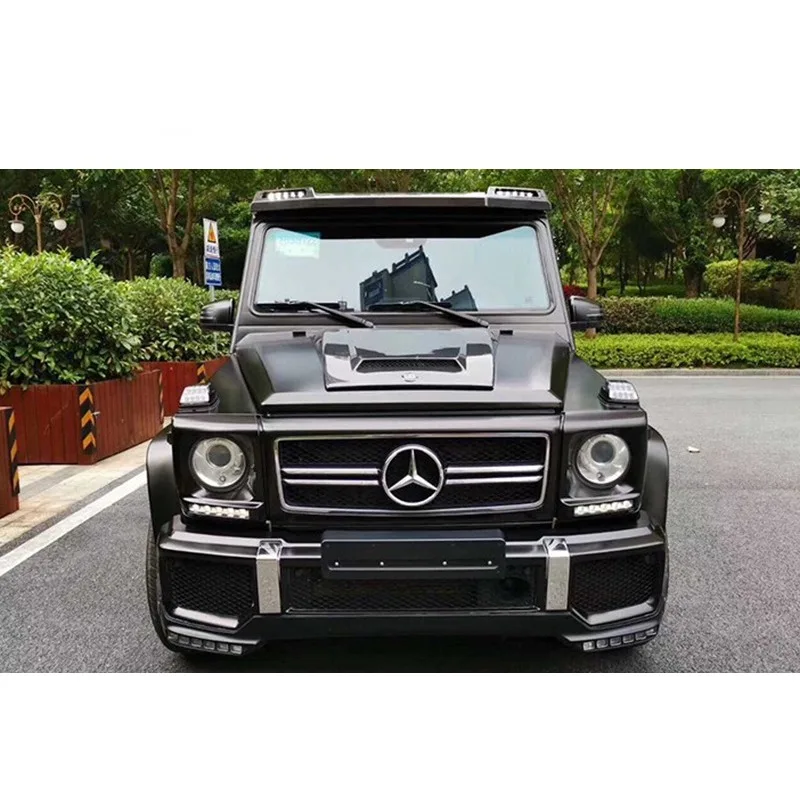 For Mercedes Benz G-Class W463 G500 G55 G63 G65 Modified BS Carbon Fiber Hood Car Engine Hood Body Kits Trim Car Accessories