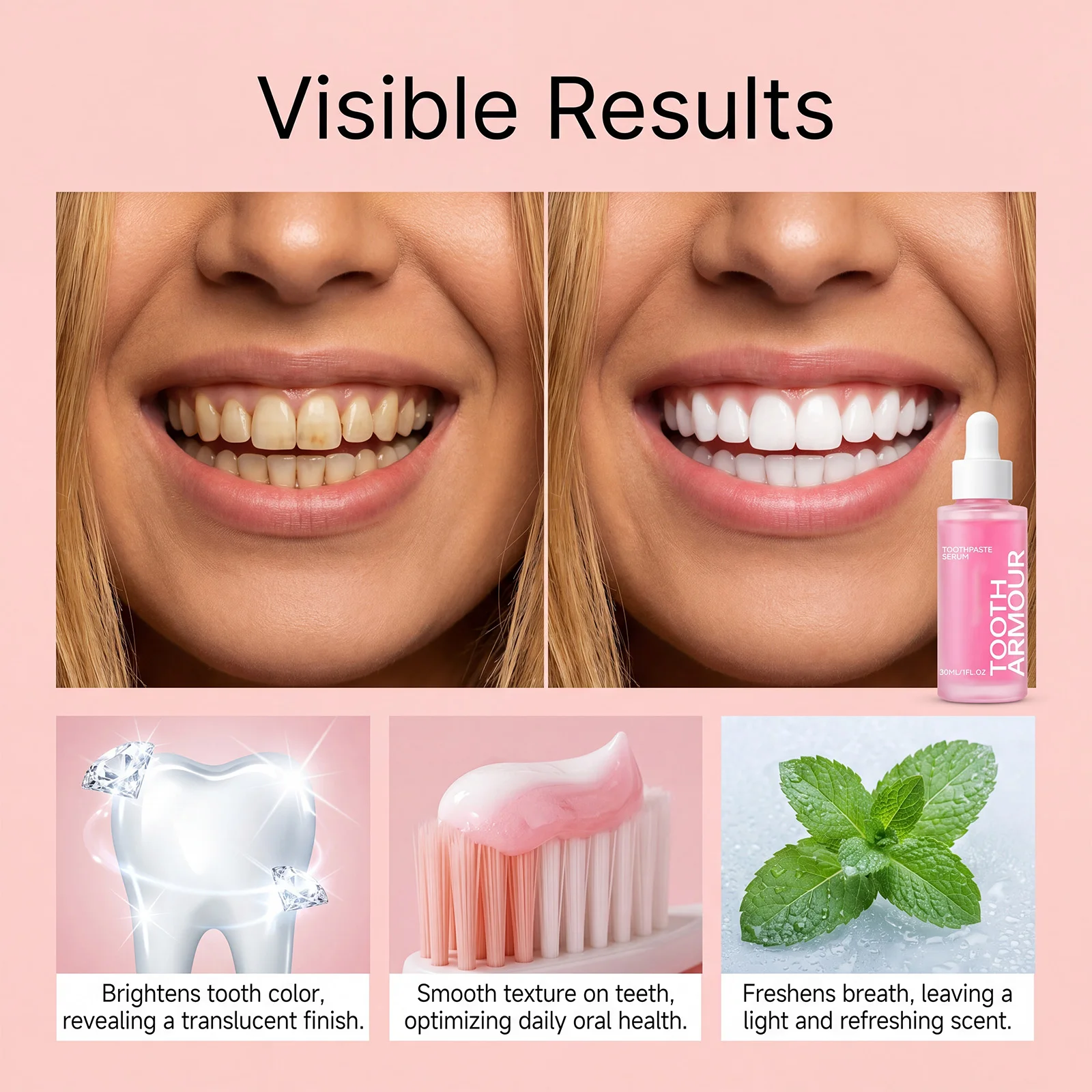 ナノハイドロキシアパタイト歯のホワイトニングセラム 深層汚れ - Teeth Whitening Serum のレビューと価格