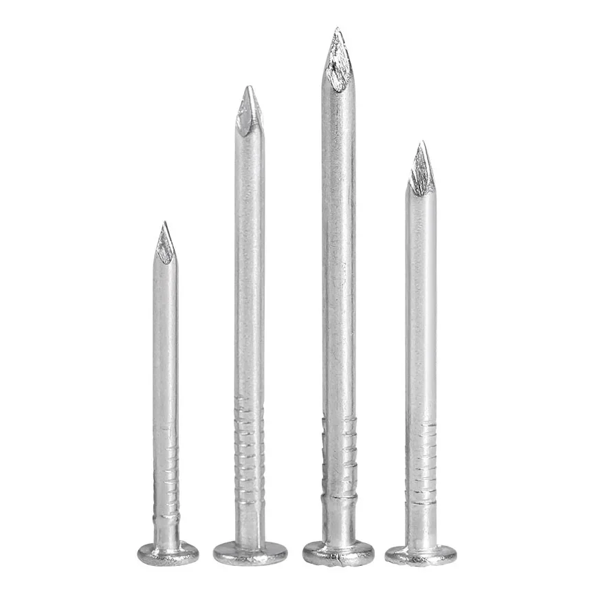 

304 Stainless Steel Screw Woodworking Nails Round Cement Wall Nails Lengthened Small Nails Concrete Screw 0.5/0.8-6.0 Inch