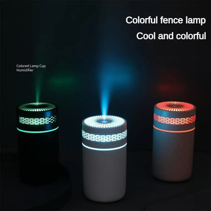 Portable LED light 250ml Spray Mist humidifier Double Wet Essential Oil Diffuser mini h2o air humidifier