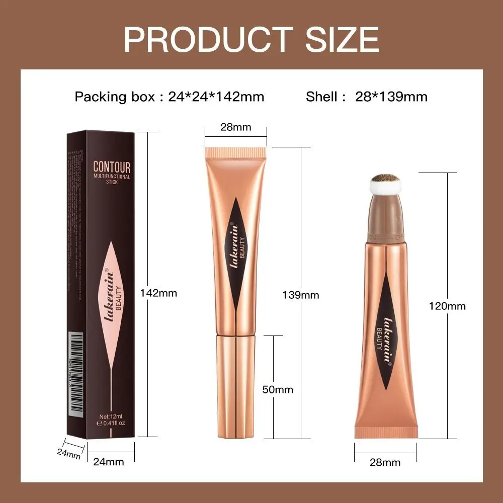 Smooth with Cushion Applicator Peach Blush Makeup Tool Face Bronzer Contour Stick Face Liquid Blusher Eye Tint Cheek Blusher