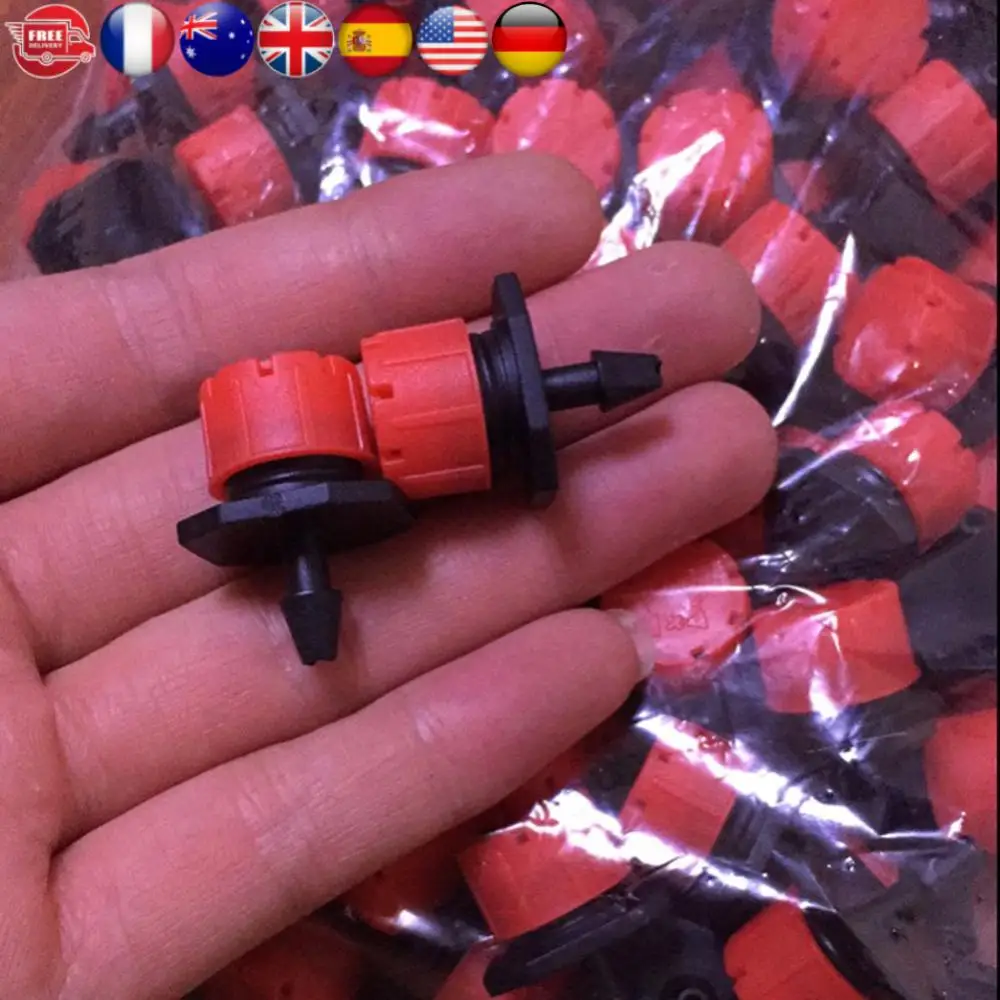 

100pcs/bag Flow Head Drippers Adjustable Misting Nozzles Water Saving Anti-clogging Portable Practical Cooling System