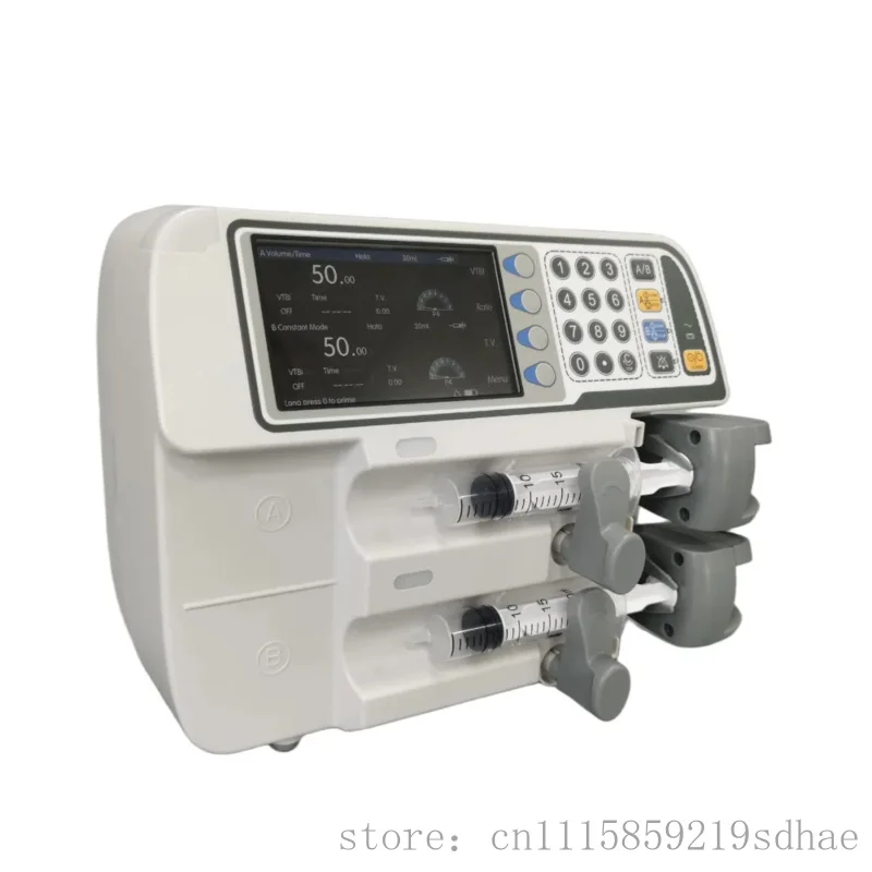 Lorvmed  Cheap Reusle Dual Channel Veterinary  Syringe Pump for Dog Surgical Use