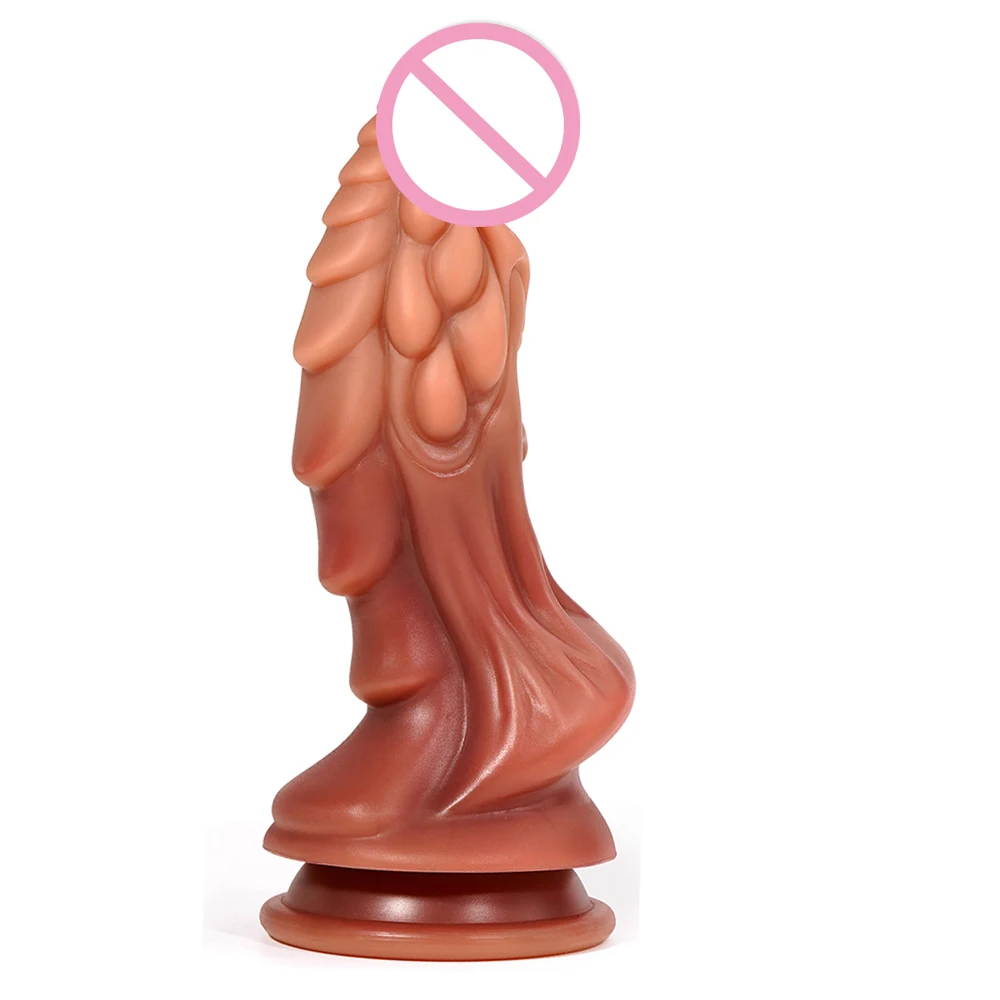 1pc Liquid Silicone Anal Dilator, Star Gradient Personal Massager with Powerful Suction Base, Hands-Free Men Women Couples Toys