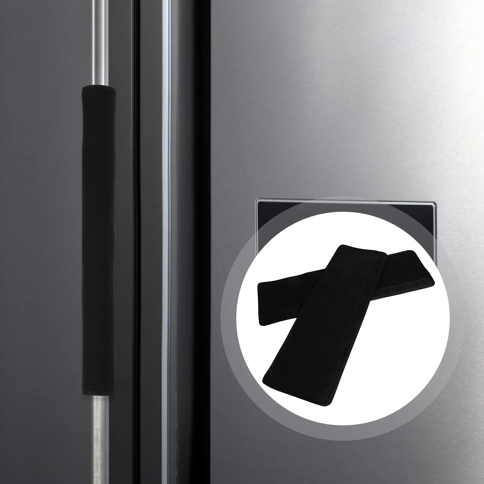 2Pcs Refrigerator Handle Covers Soft Comfortable Door Protector for Fridge Microwave Dishwasher Cabinet Oven Handle Protector