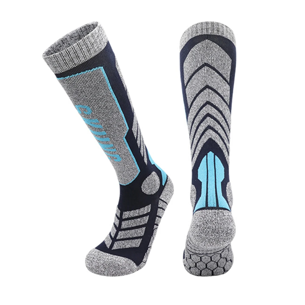 calzini da sci per giovani da uomo da donna in cotone addensato invernale per tenere al caldo sport all'aria aperta snowboard pattinaggio sci calze lunghe comode