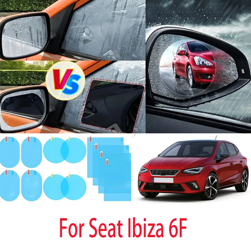 

Для Seat Ibiza зеркало заднего вида для автомобиля и мотоцикла, водонепроницаемая, противотуманная, размораживающая, прозрачное окно, водонепроницаемая пленка